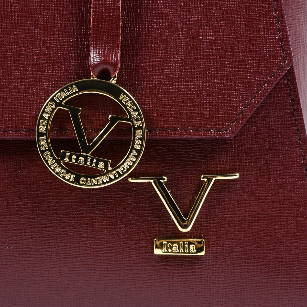 V 1969 Italia Borsa da donna Bordeaux FENIX