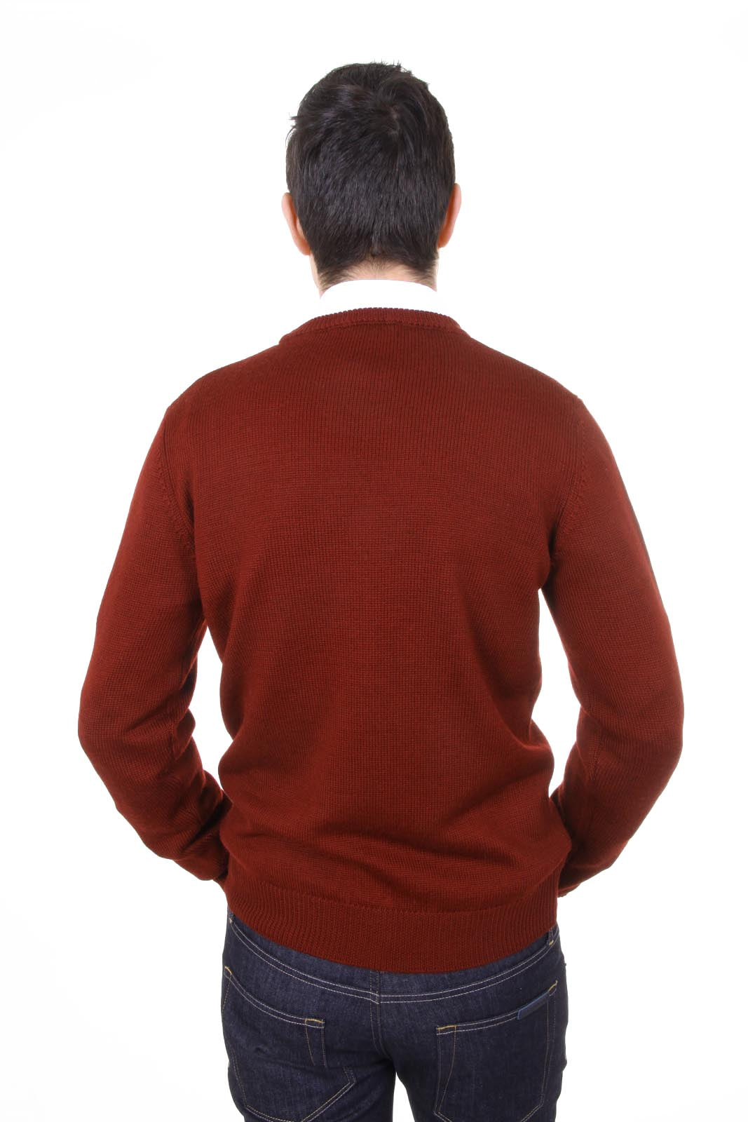 V 1969 Italia maglione girocollo uomo 9802 GIROCOLLO BORDEAUX