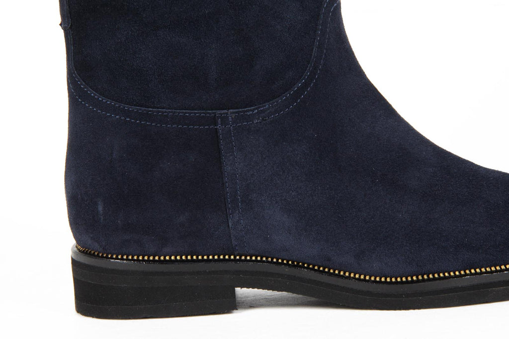 V 1969 Italia Stivali da donna B1490 VELOUR BLU