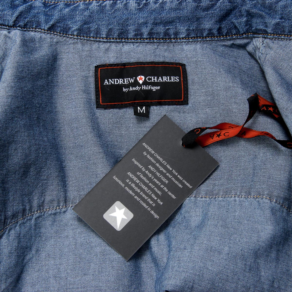 Camicia da uomo Andrew Charles a maniche lunghe in denim CAMILIA