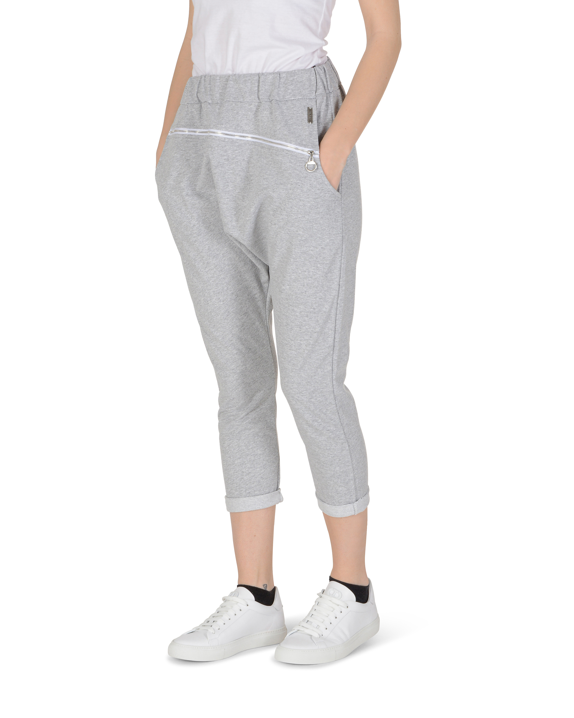 19V69 Italia Pantaloni da donna grigi ZIPPY GREY