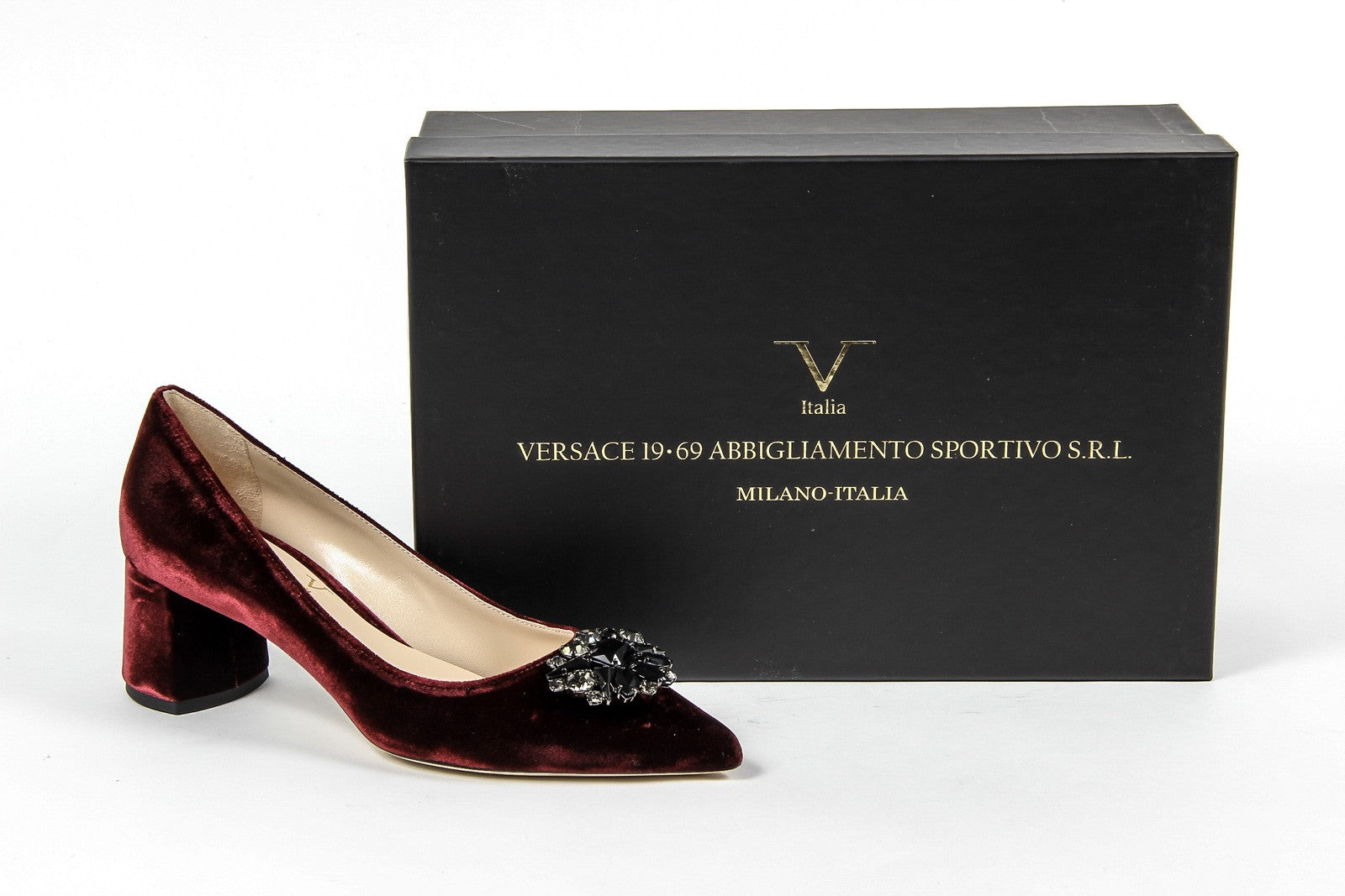 V 1969 Italia Womens Pump 3109244 VELLUTO BORDEAUX