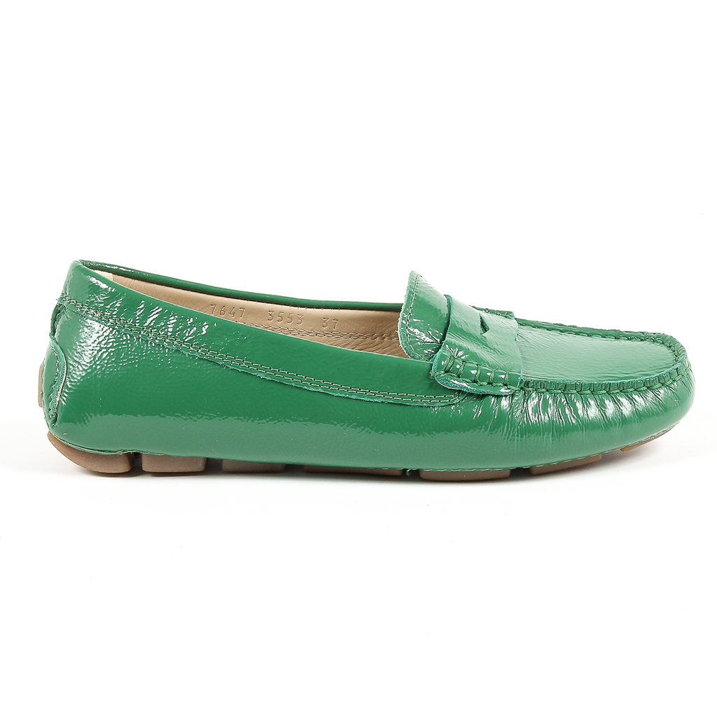 V 1969 Italia Mocassino da donna verde AMALFI