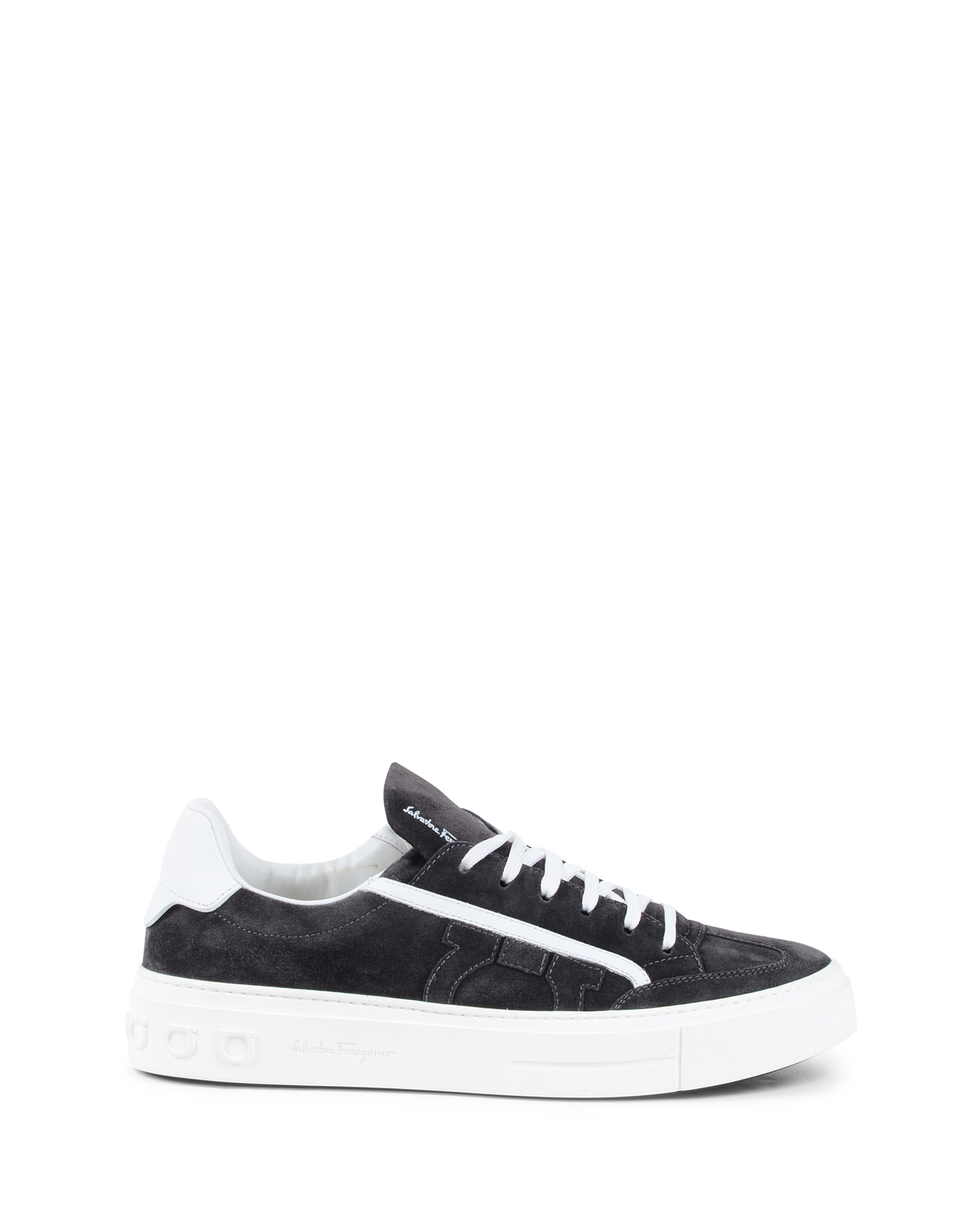 Salvatore Ferragamo Sneaker da uomo nere BORG 2