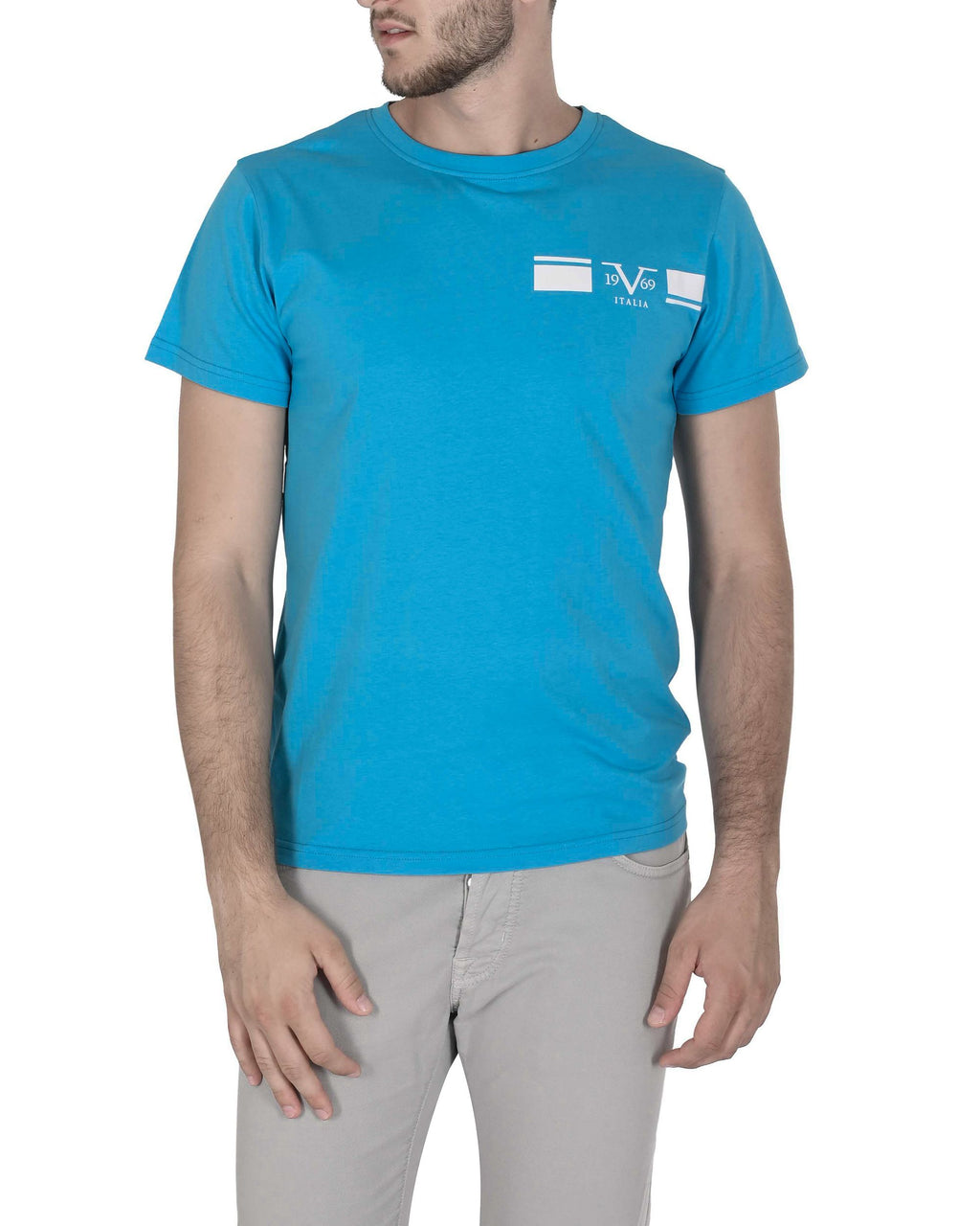 19V69 Italia T-Shirt Uomo VSC1MTS05 AZZURRO