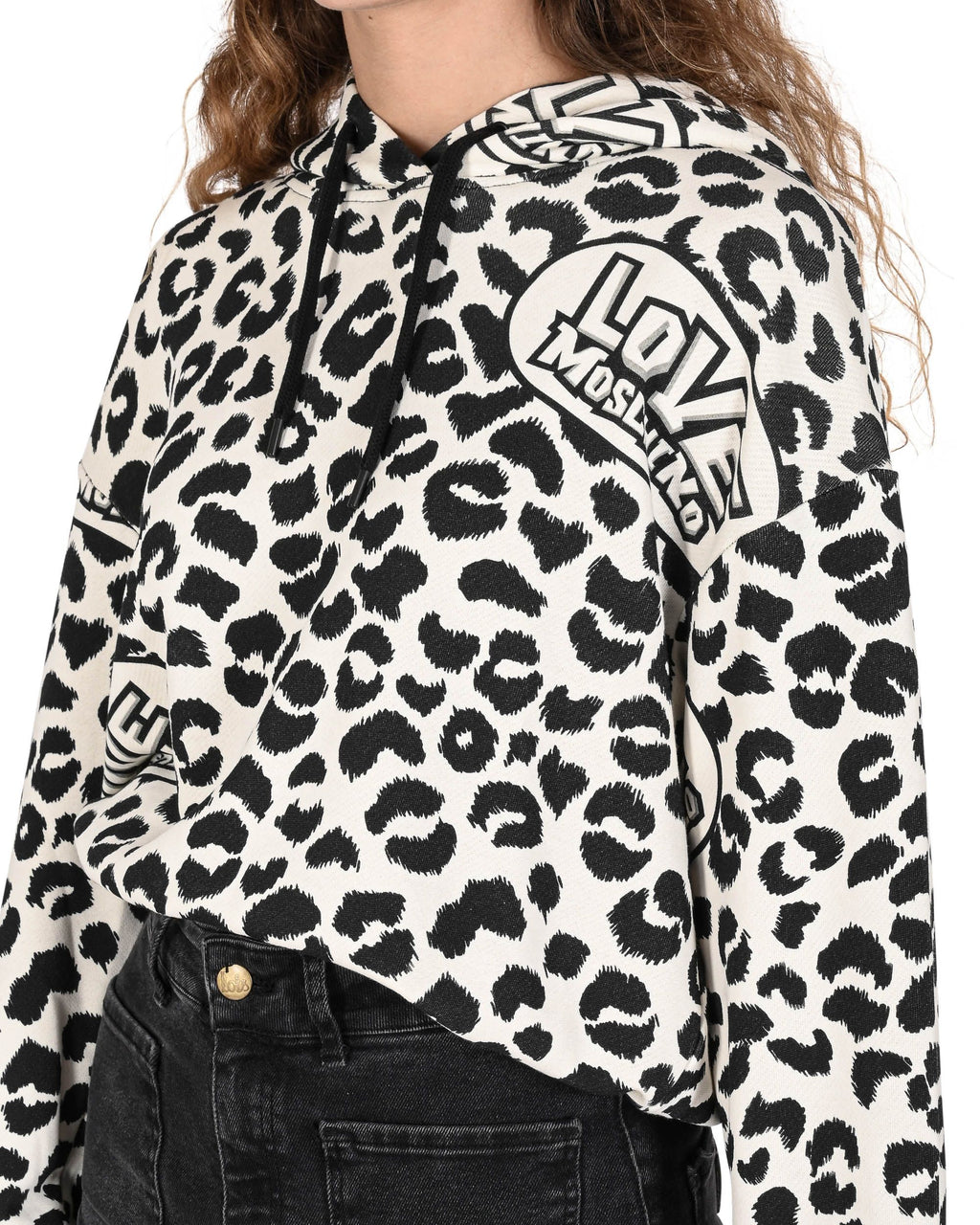 Felpa da donna Love Moschino W 6 477 00 M 4408 0010 LEOLOVE F.PANNA