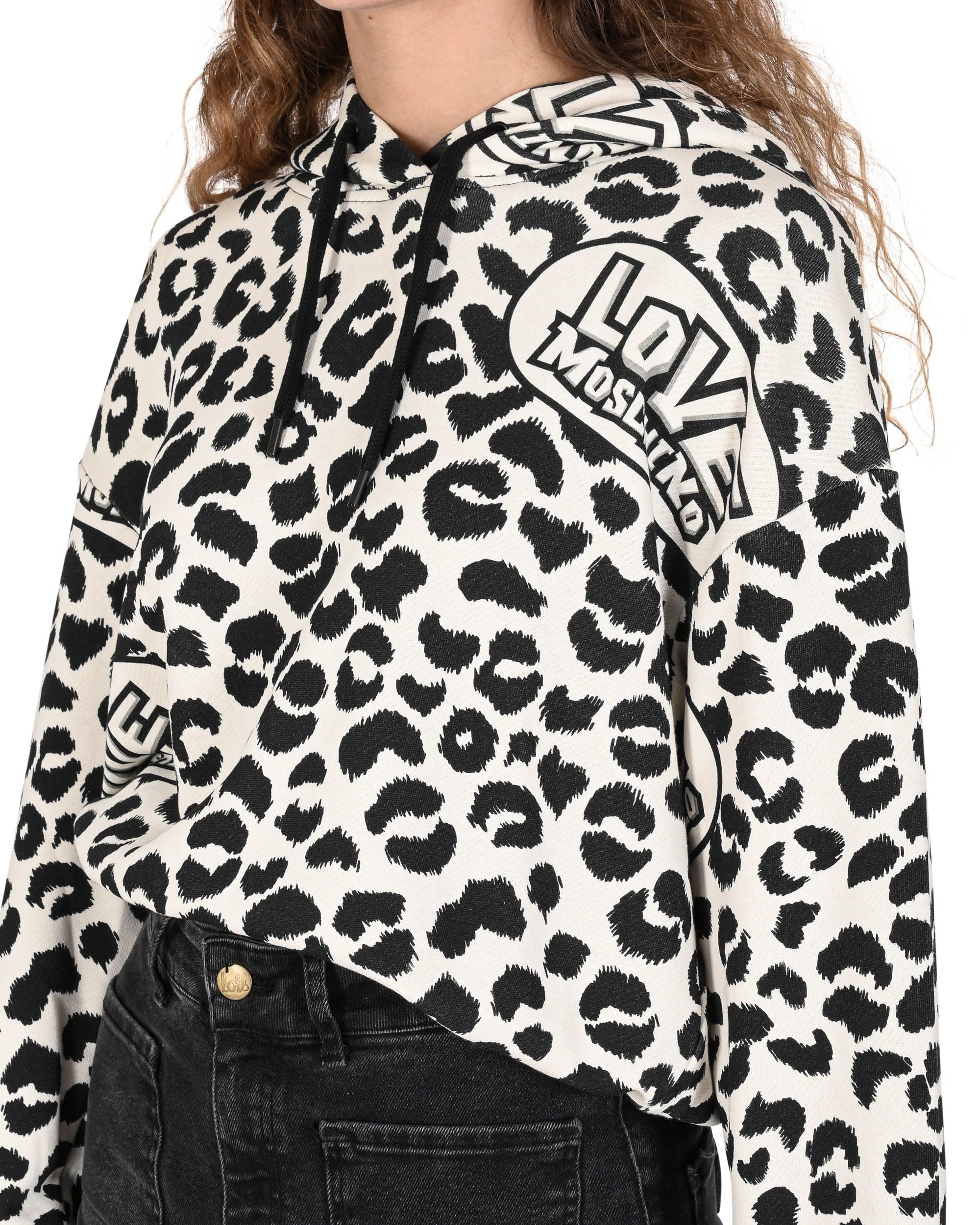 Felpa da donna Love Moschino W 6 477 00 M 4408 0010 LEOLOVE F.PANNA