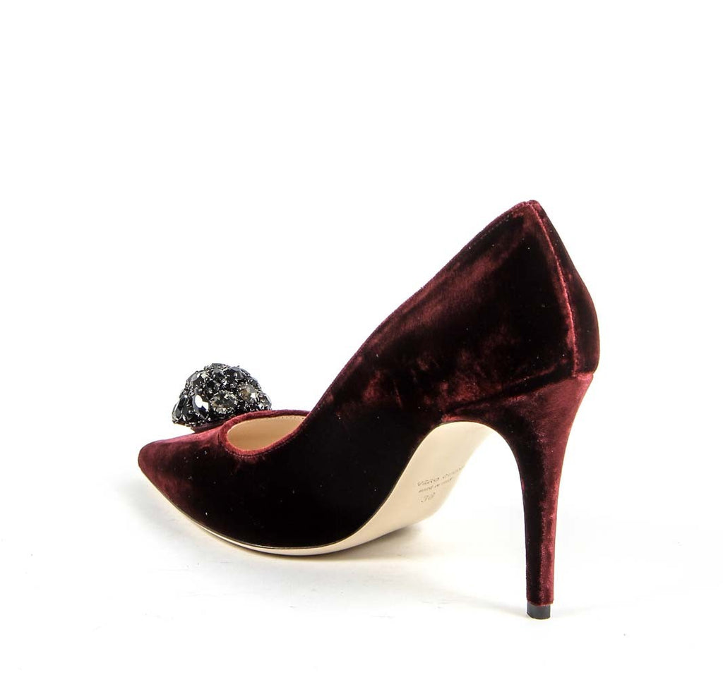 V 1969 Italia Womens Pump 3104104 VELLUTO BORDEAUX
