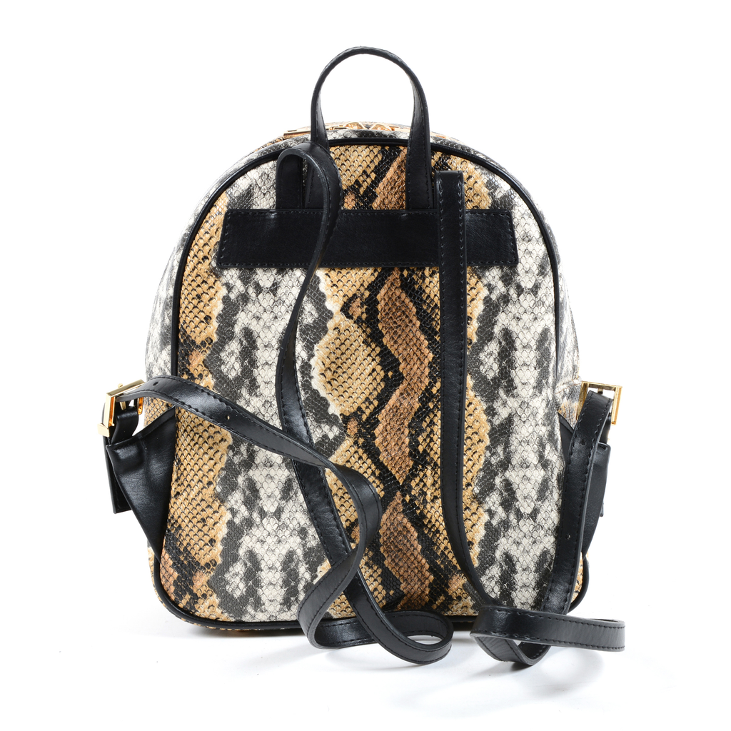 19V69 Italia Zaino Donna Multicolore 5011 PYTHON MARRONE NERO