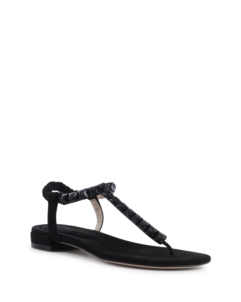 Sandalo piatto da donna Stuart Weitzman nero ESME