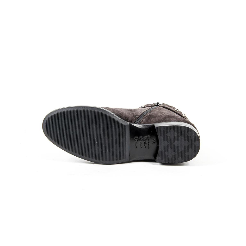 Stivaletto Donna V 1969 Italia DORIS CAMOSCIO FANGO SCURO