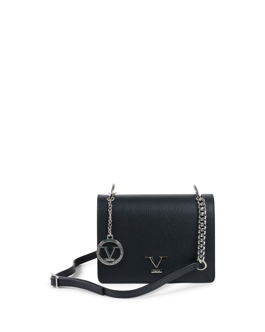 V Italia Borsa a mano da donna nera V1758 CERVO NERO
