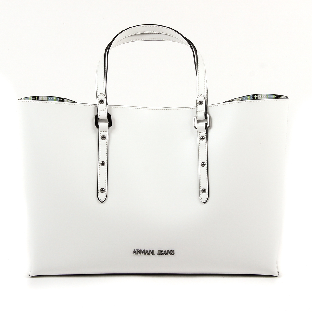 Borsa a mano da donna Armani Jeans bianca 922171 7P757 00010
