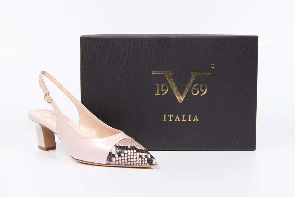 V 1969 Italia Womens Slingback Pump 5532-LID55 PE DIAMANTCIP STAMPATO DIAMANT CIPRIA