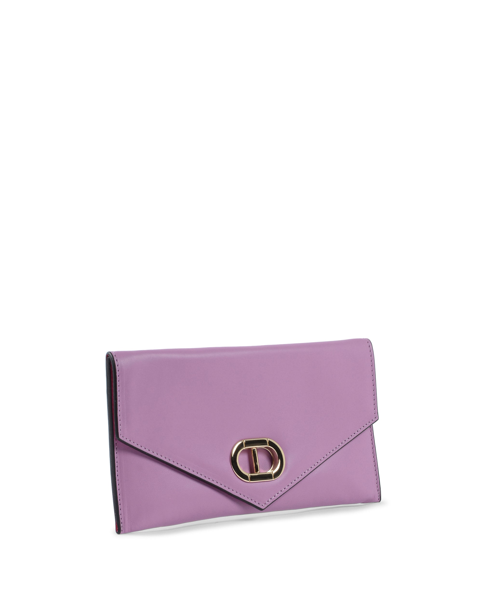 Pochette in pelle viola
