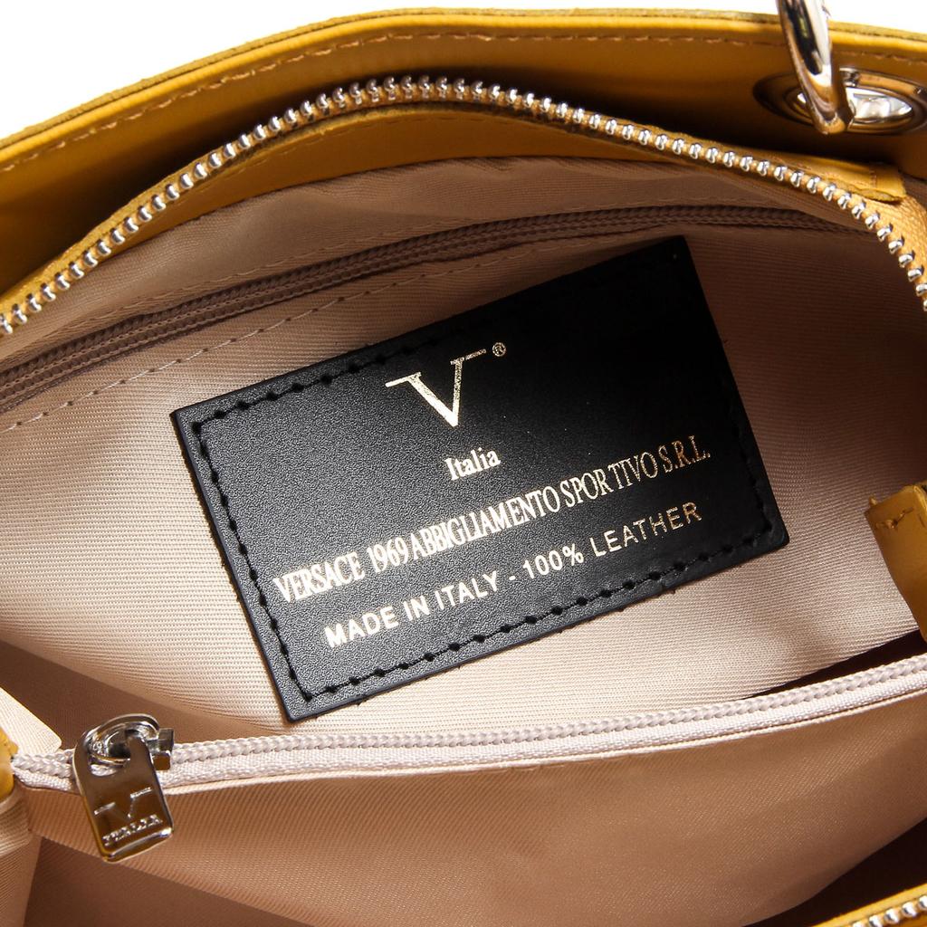 V 1969 Italia Borsa da donna V004-S RUGA SENAPE