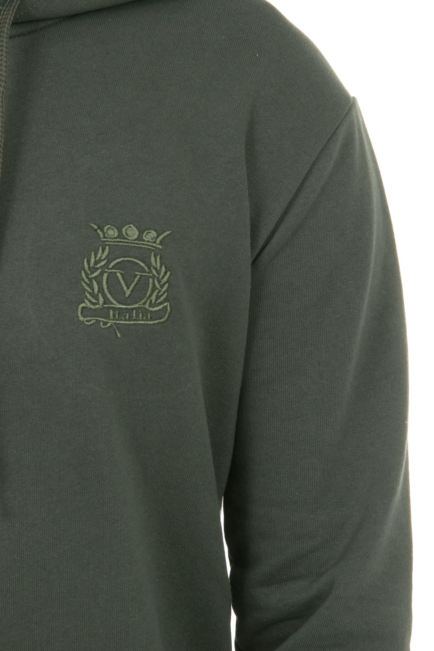 Felpa con cappuccio da uomo V 1969 Italia ART. 4467 VERDE MILITARE