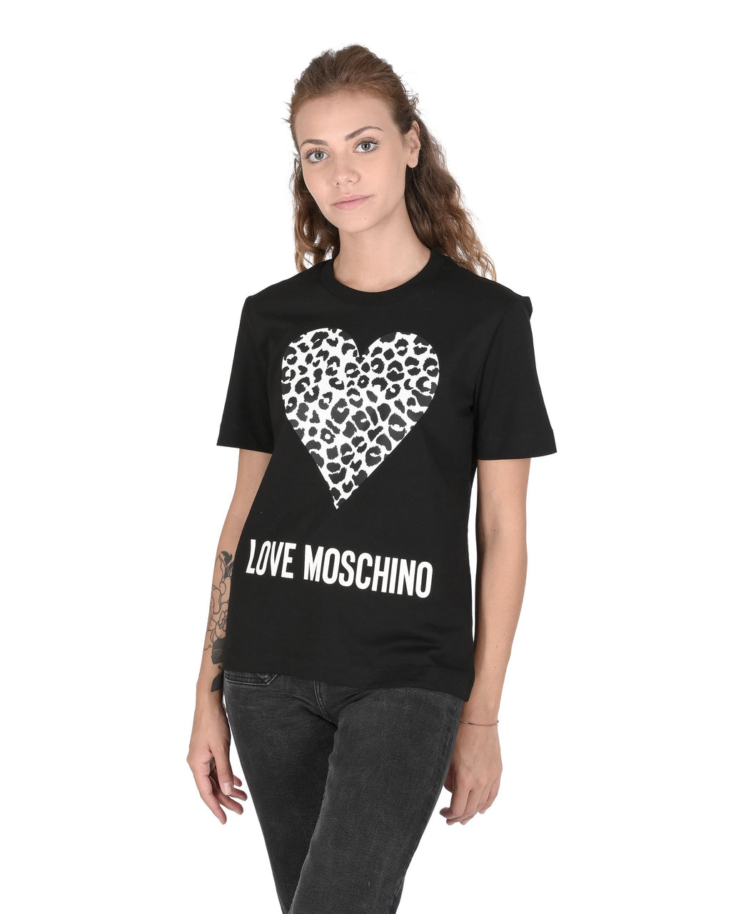 T-shirt da donna Love Moschino W 4 H06 27 M 3876 C74 NERO