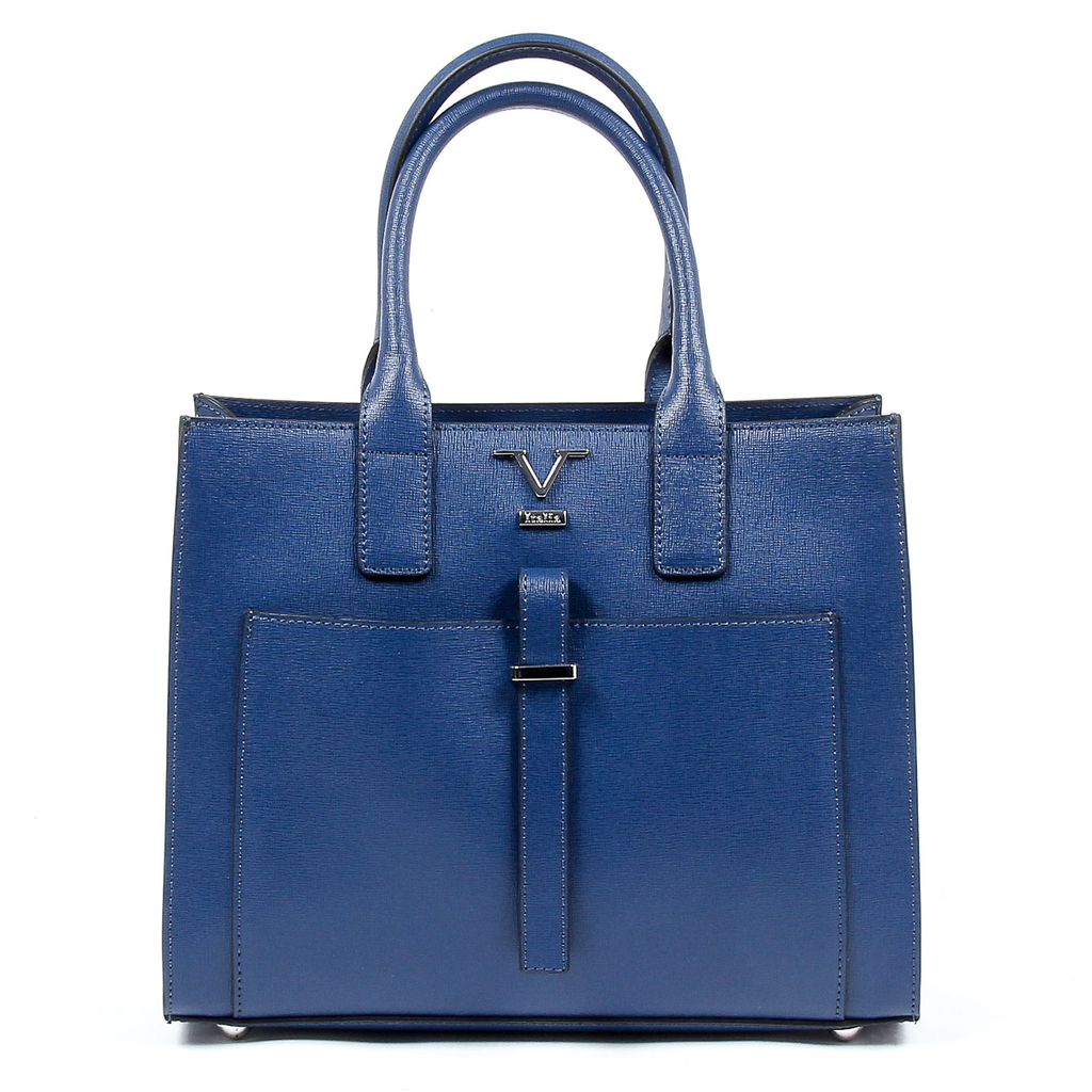 V 1969 Italia Borsa da donna V006-S SAFFIANO BLU JEANS