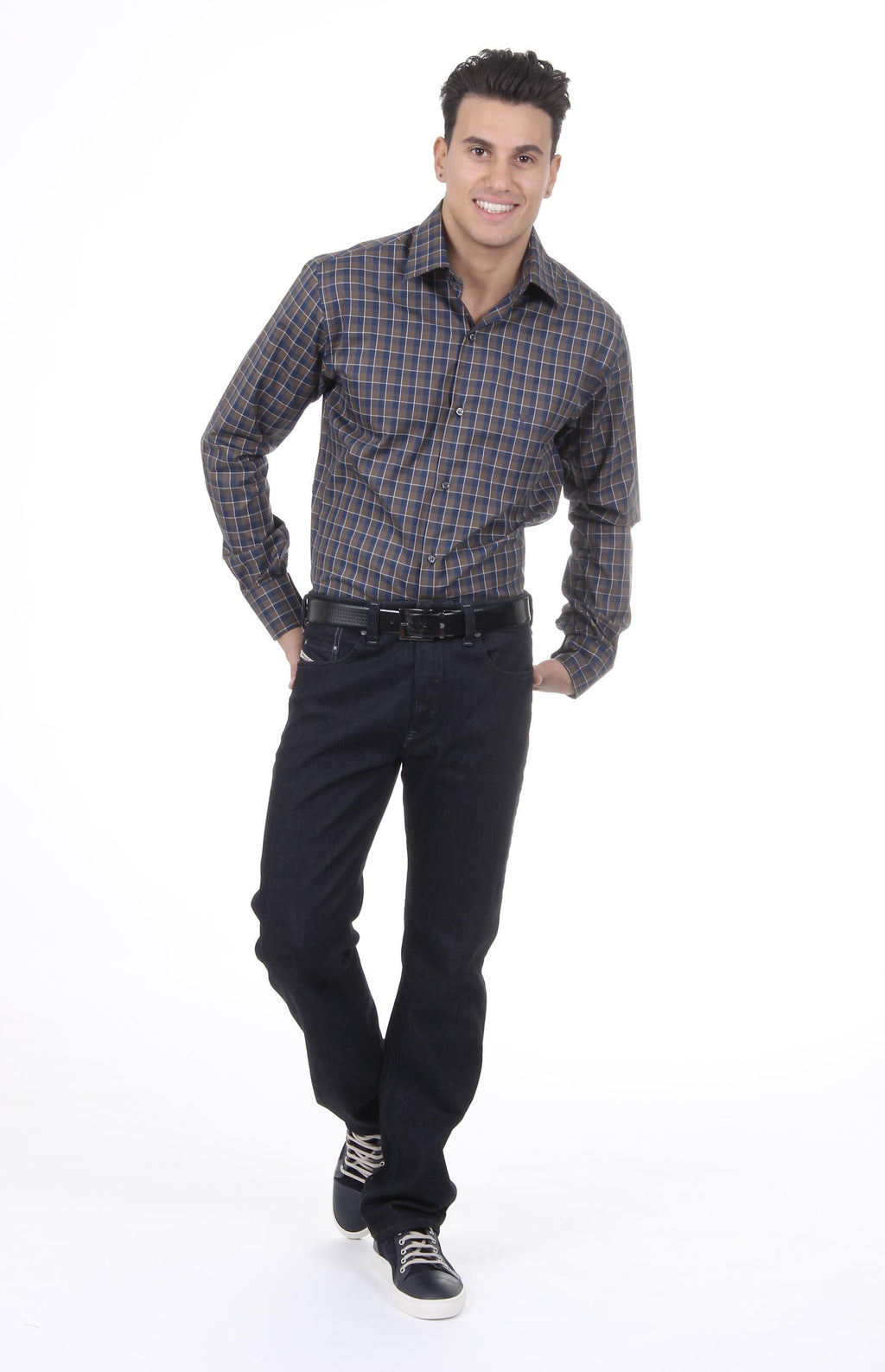 V 1969 Italia Camicia da uomo moderna classica 377 VAR. 031