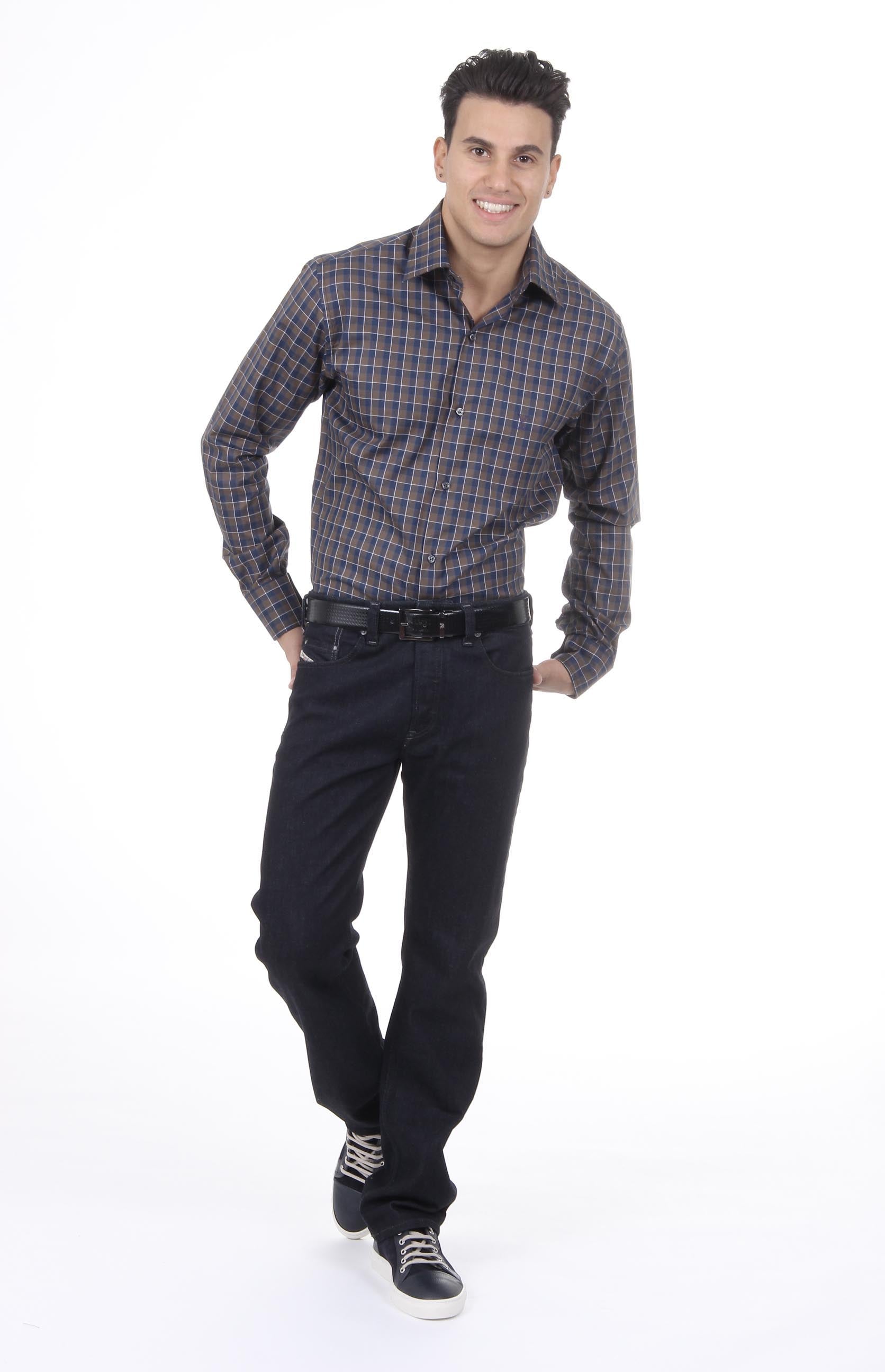 V 1969 Italia Camicia da uomo moderna classica 377 VAR. 031