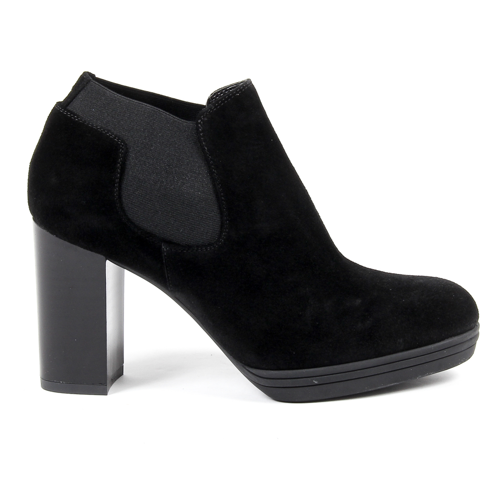 V 1969 Italia Stivaletto con tacco da donna nero GRACY