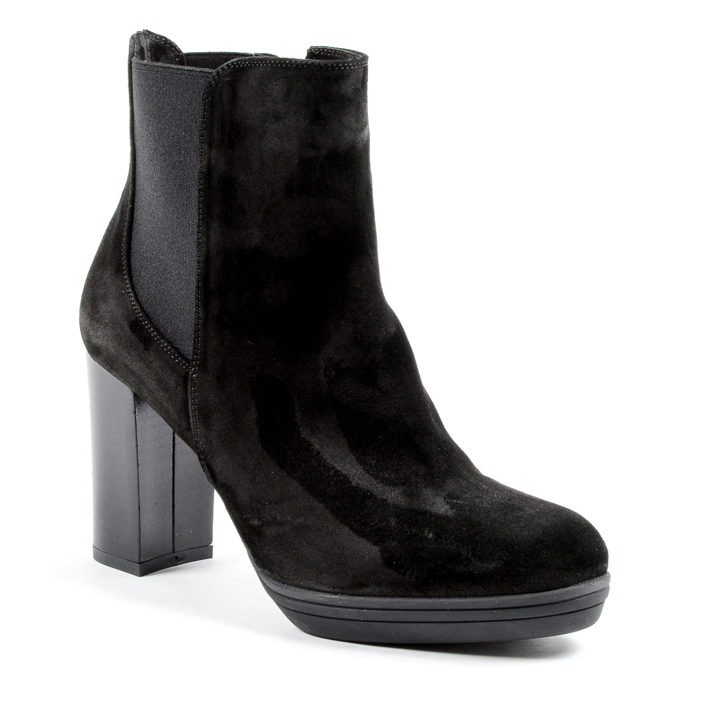 V 1969 Italia Stivaletto con tacco da donna nero MADELYN