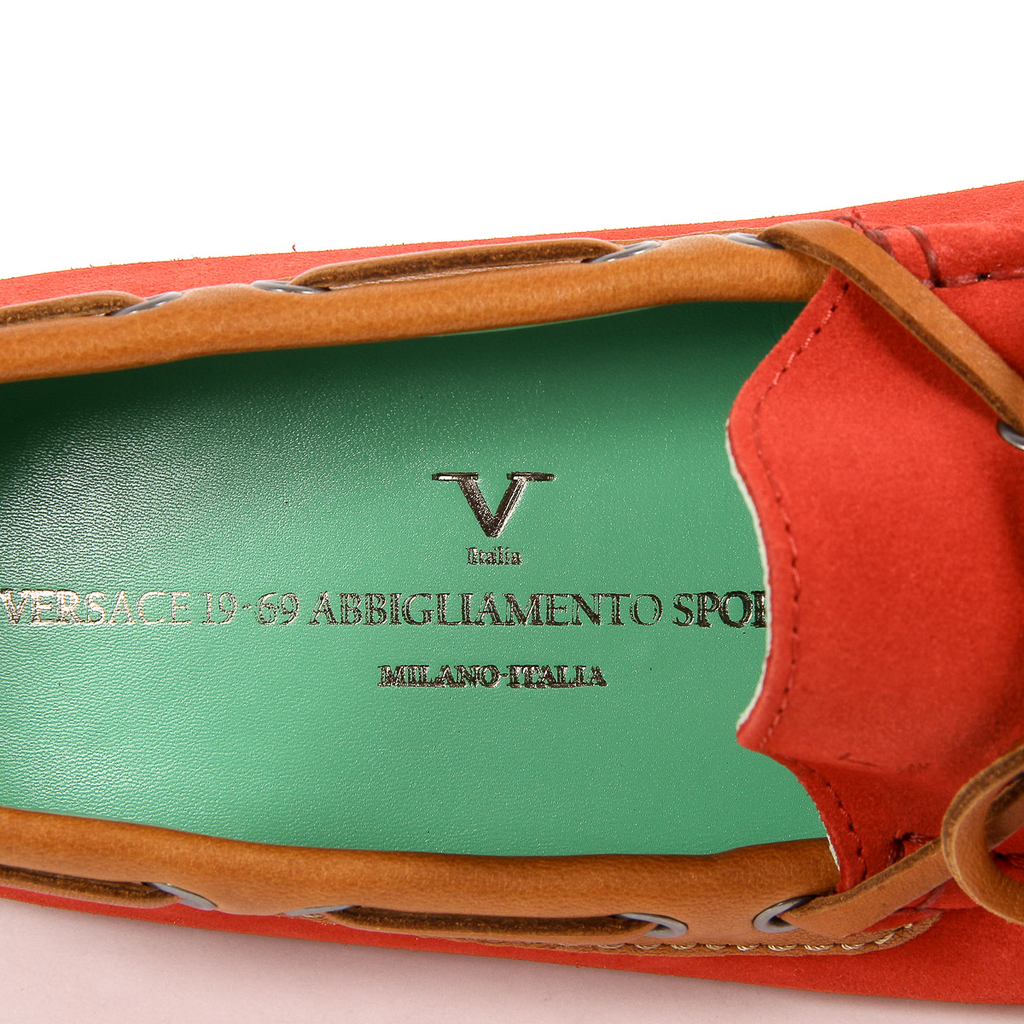 Mocassino da uomo V 1969 Italia Rosso OPACO