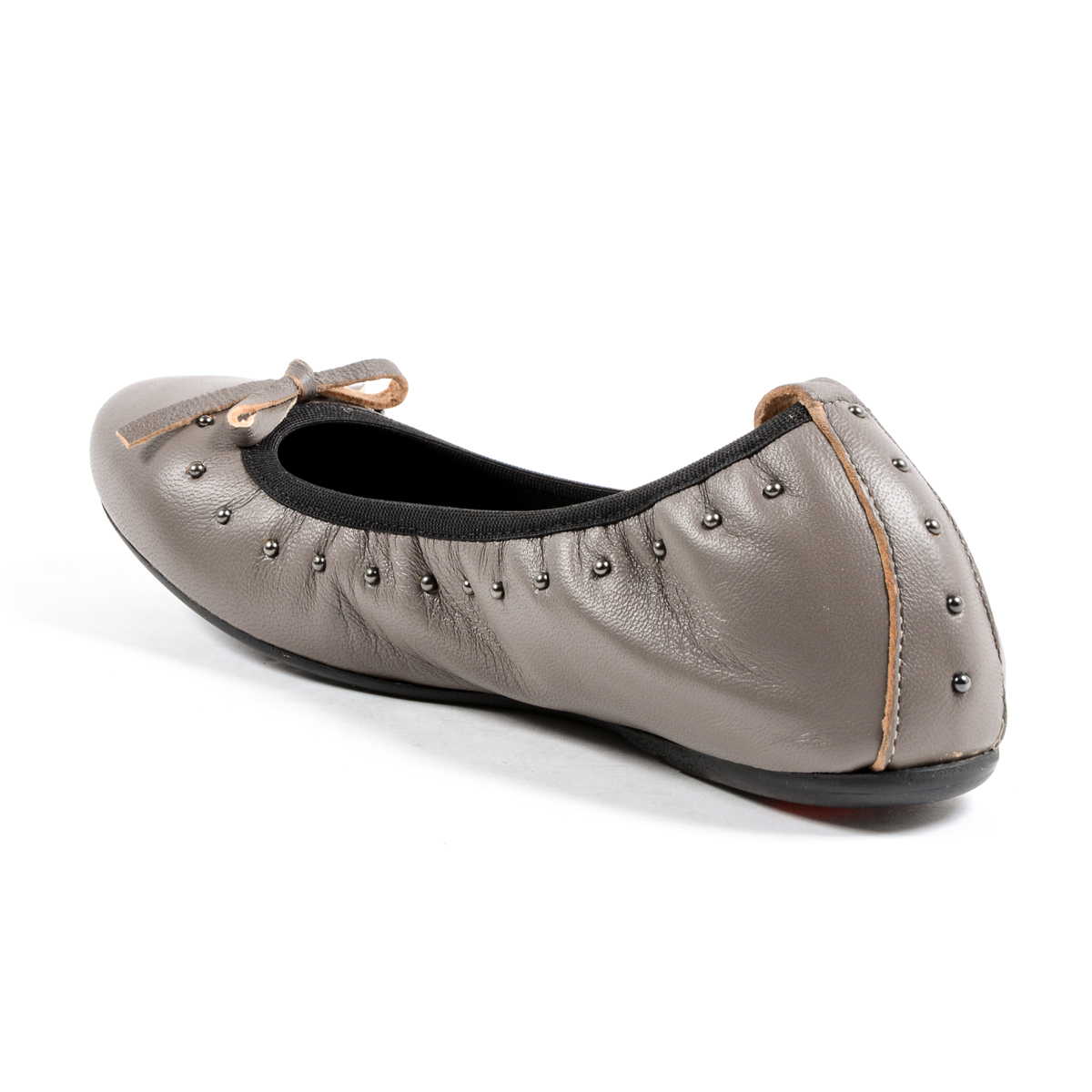 Andrew Charles Ballerina morbida da donna color talpa ALICIA