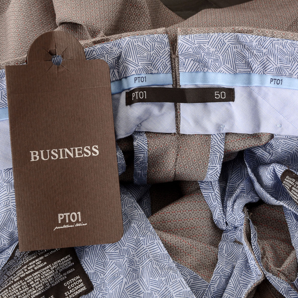Pantaloni da uomo PT01 Taupe BUSINESS