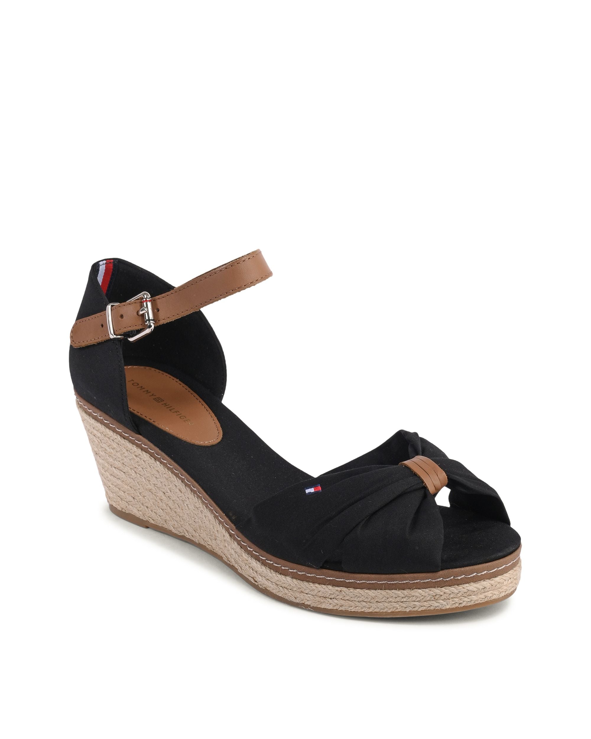 Sandalo da donna Tommy Hilfiger nero FW0FW00906990