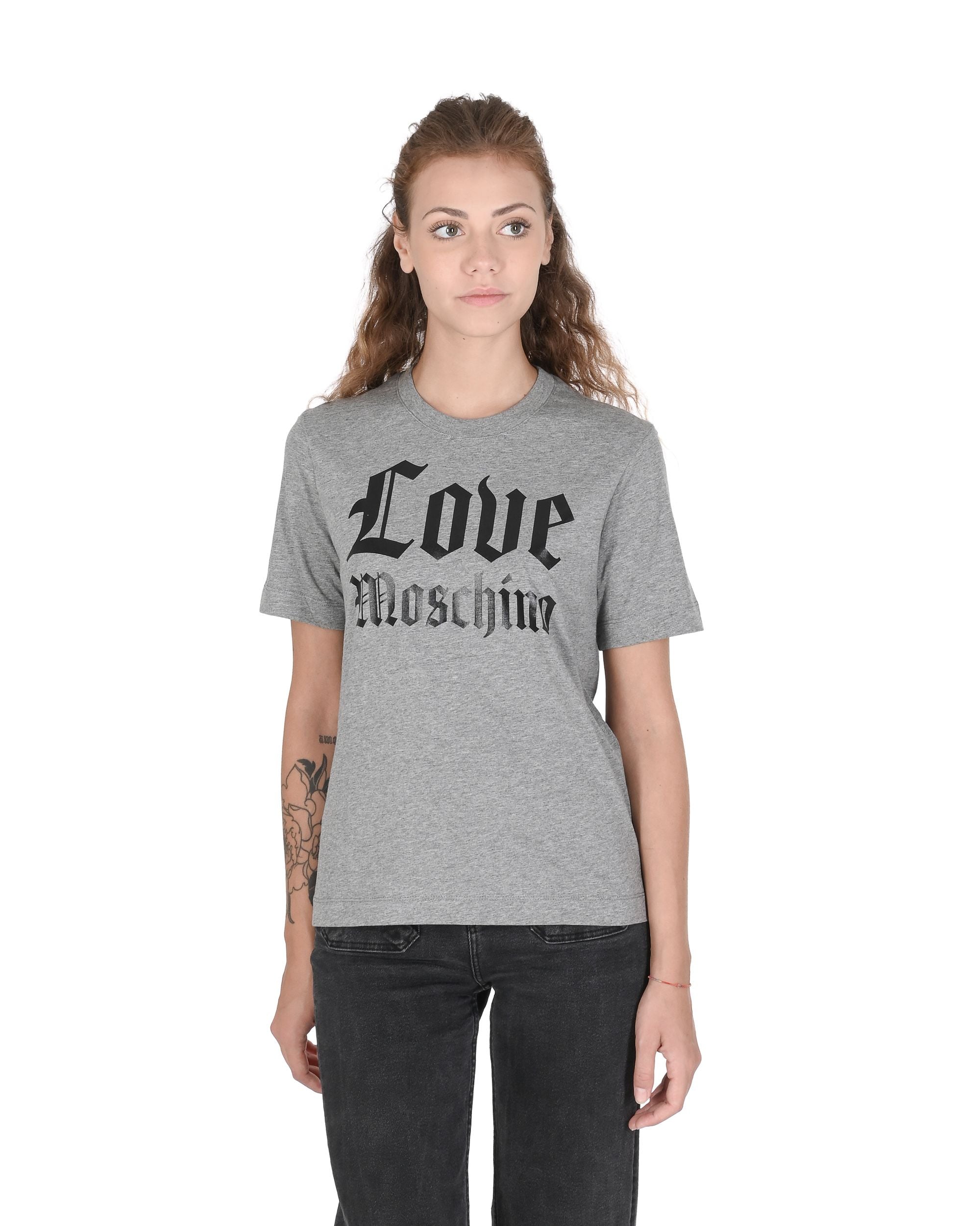 T-shirt da donna Love Moschino W 4 H06 33 M 3876 B499 MEL. MEDIUM GREY
