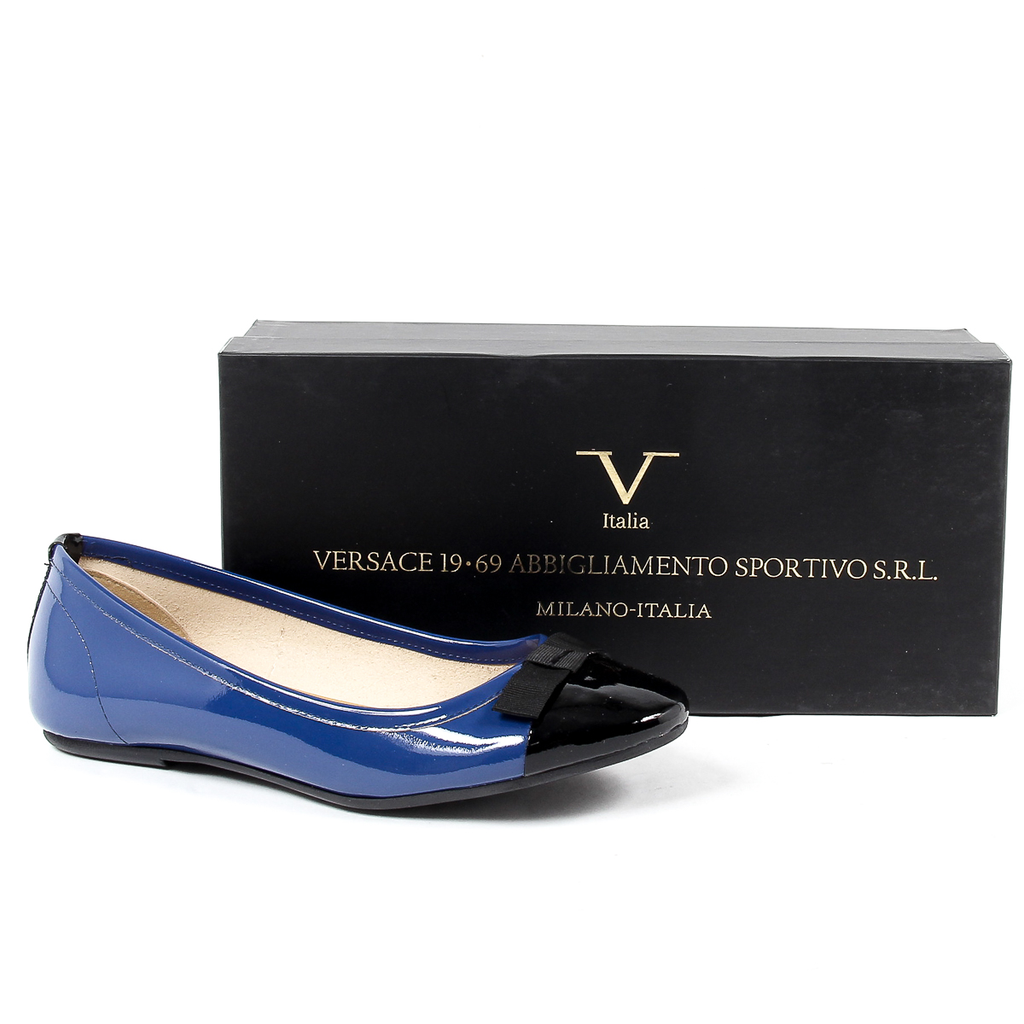 V 1969 Italia Womens Ballerina Blue GEMMA