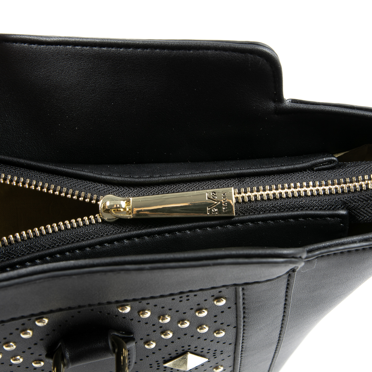 V 1969 Italia Borsa da donna nera ROBERTA