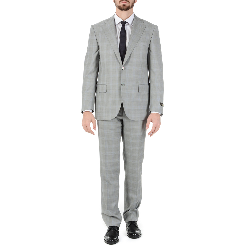 Corneliani Abito Uomo Maniche Lunghe Grigio Super 150's