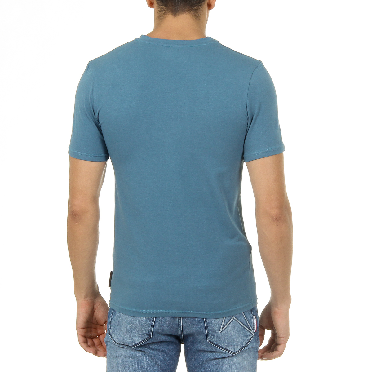 Andrew Charles Maglietta da uomo a maniche corte con scollo a V, verde KENAN