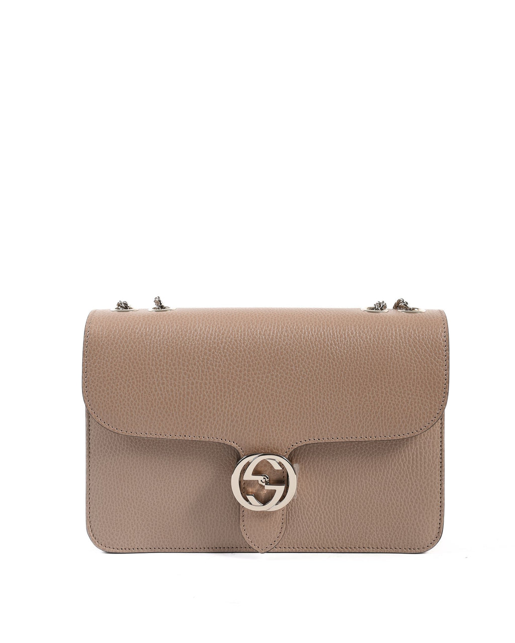Borsa Gucci Interlocking in pelle con catena 510303 CAO0G 2754