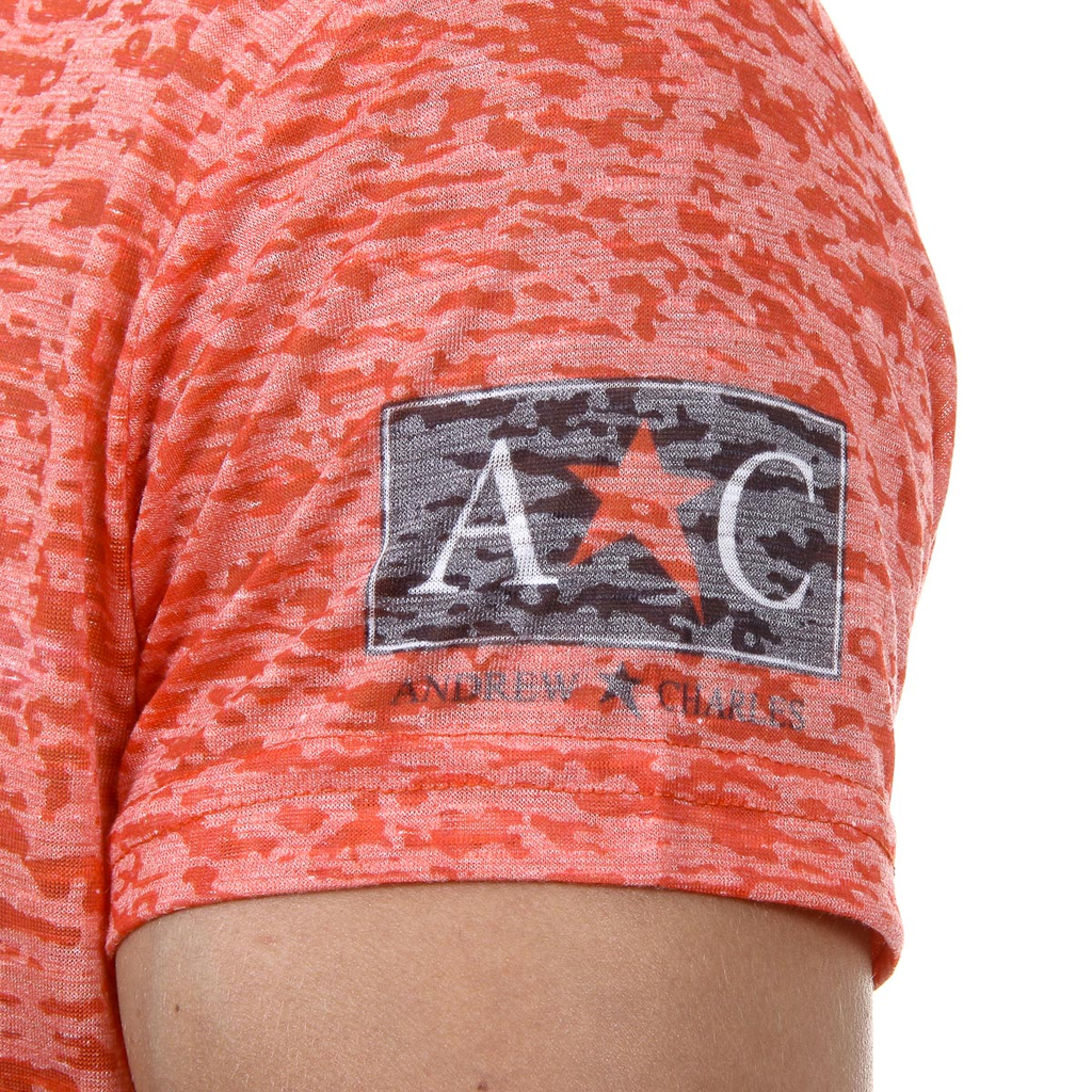Andrew Charles T-shirt da uomo a maniche corte con scollo rotondo rossa LEVI