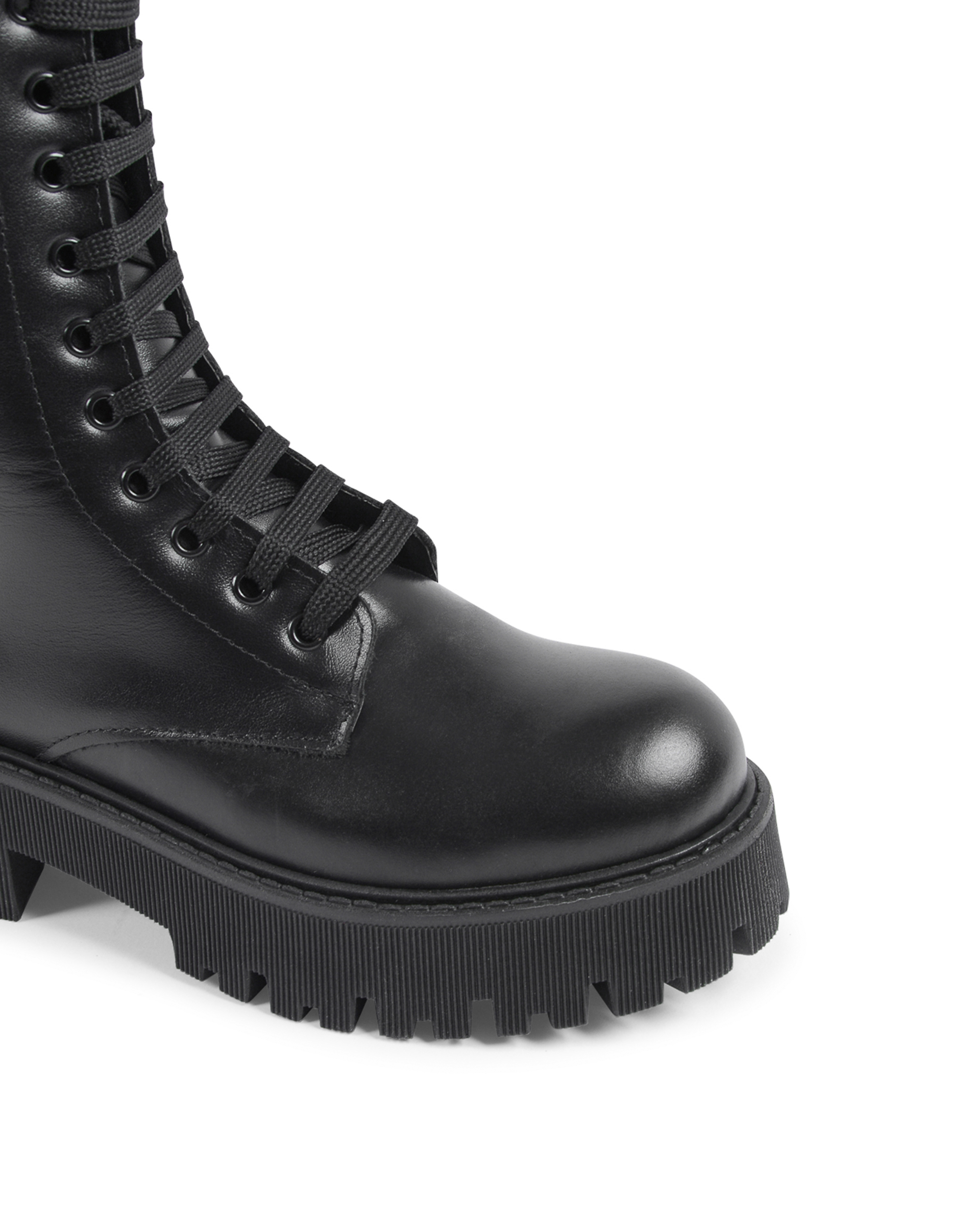 19V69 Italia Womens Short Boot Black 10-V VITELLO NERO