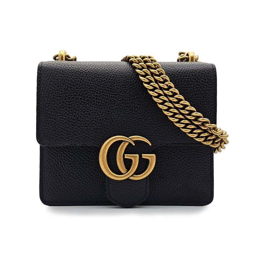 Borsa a tracolla in pelle GG Marmont