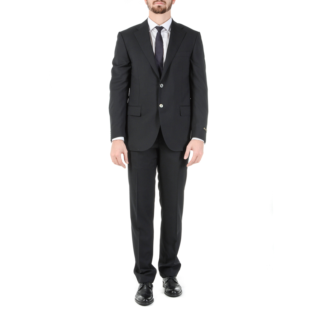 Corneliani Abito da uomo a maniche lunghe grigio scuro Super 130's