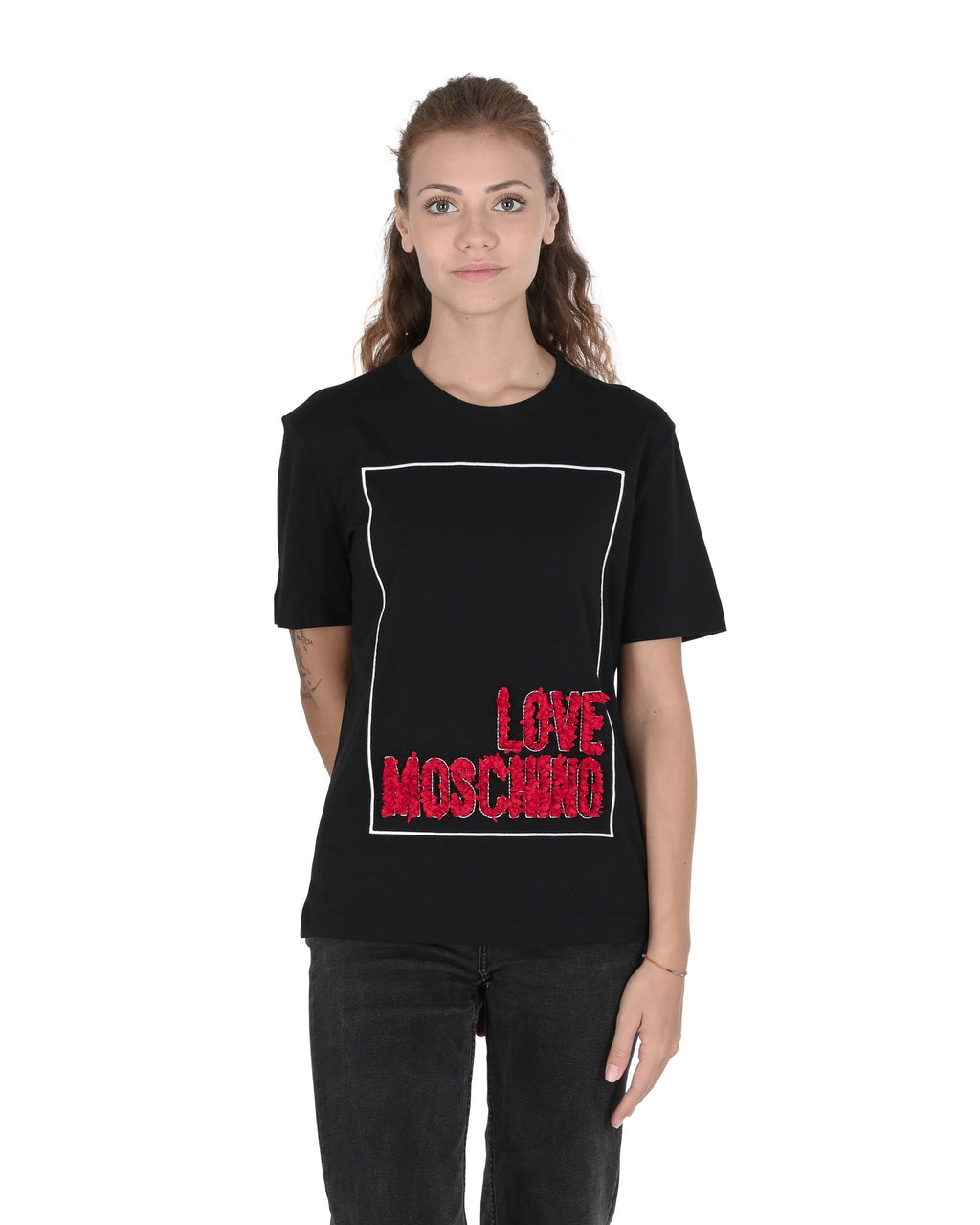 T-shirt da donna Love Moschino W 4 H06 14 M 3517 C74 NERO
