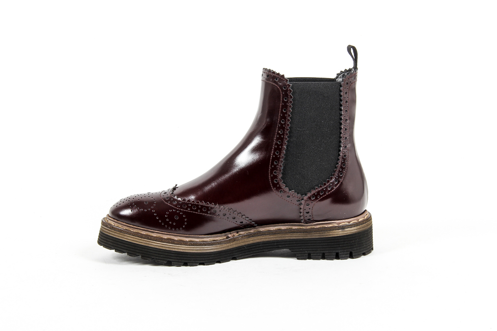 V 1969 Italia Stivaletto Donna Bordeaux FAIRY