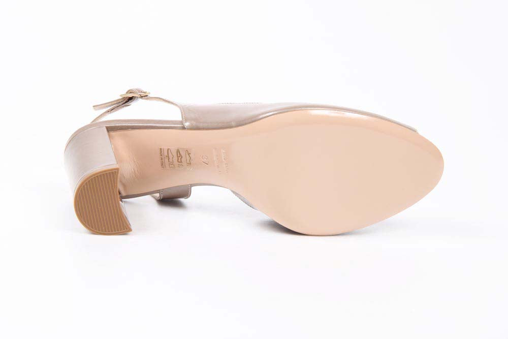 Sandalo Slingback da Donna V 1969 Italia 5605 VAL75 VERNICE BRONZO