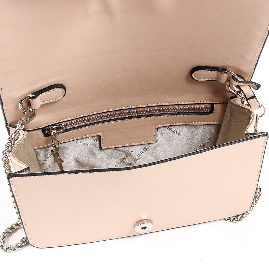 Borsa a mano da donna Andrew Charles rosa PAIGE