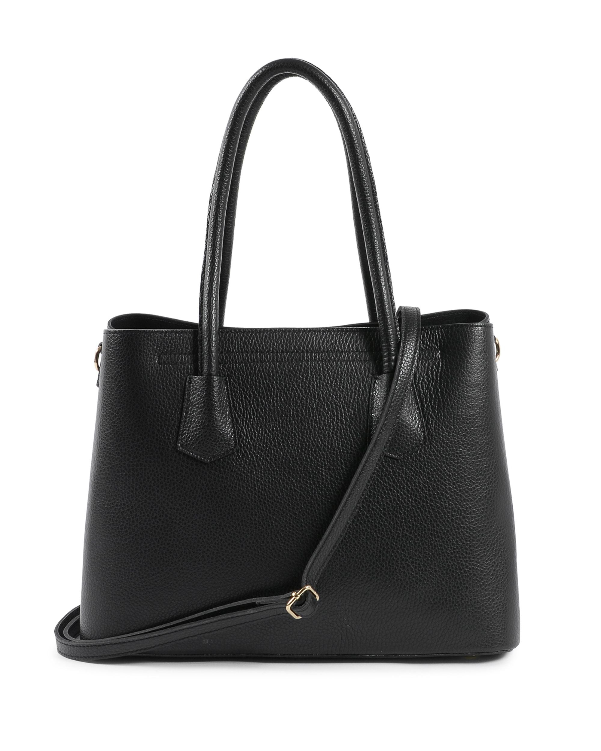 V Italia Borsa da donna nera 10510 V2 DOLLARO NERO