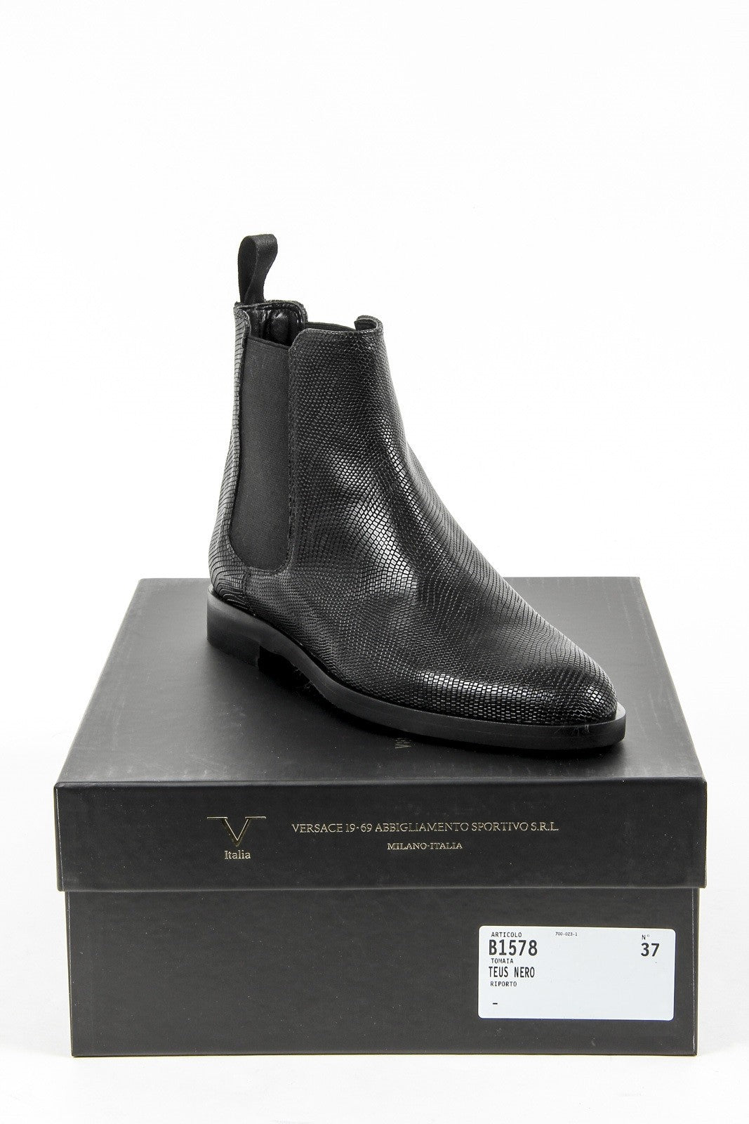 V 1969 Italia Womens Ankle Boot B1578 TEUS NERO