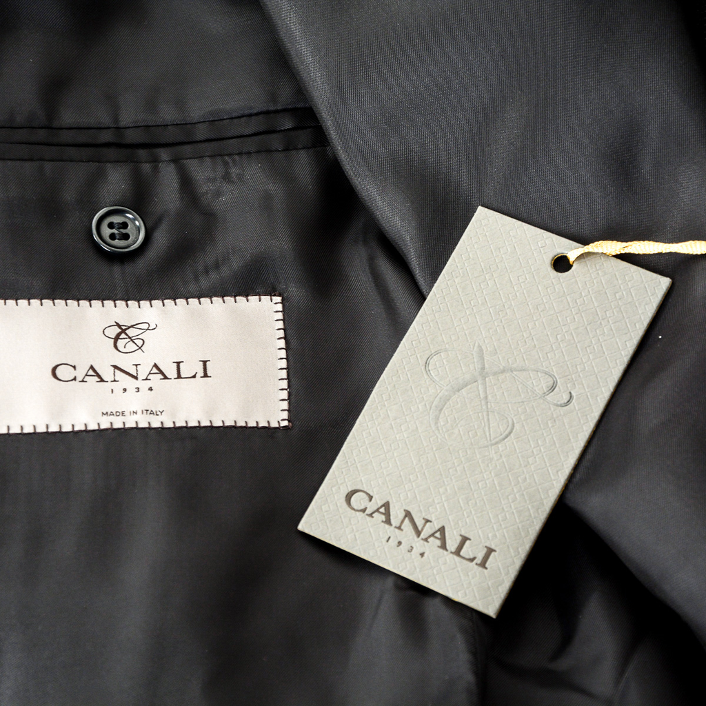 Abito da uomo Canali maniche lunghe grigio scuro