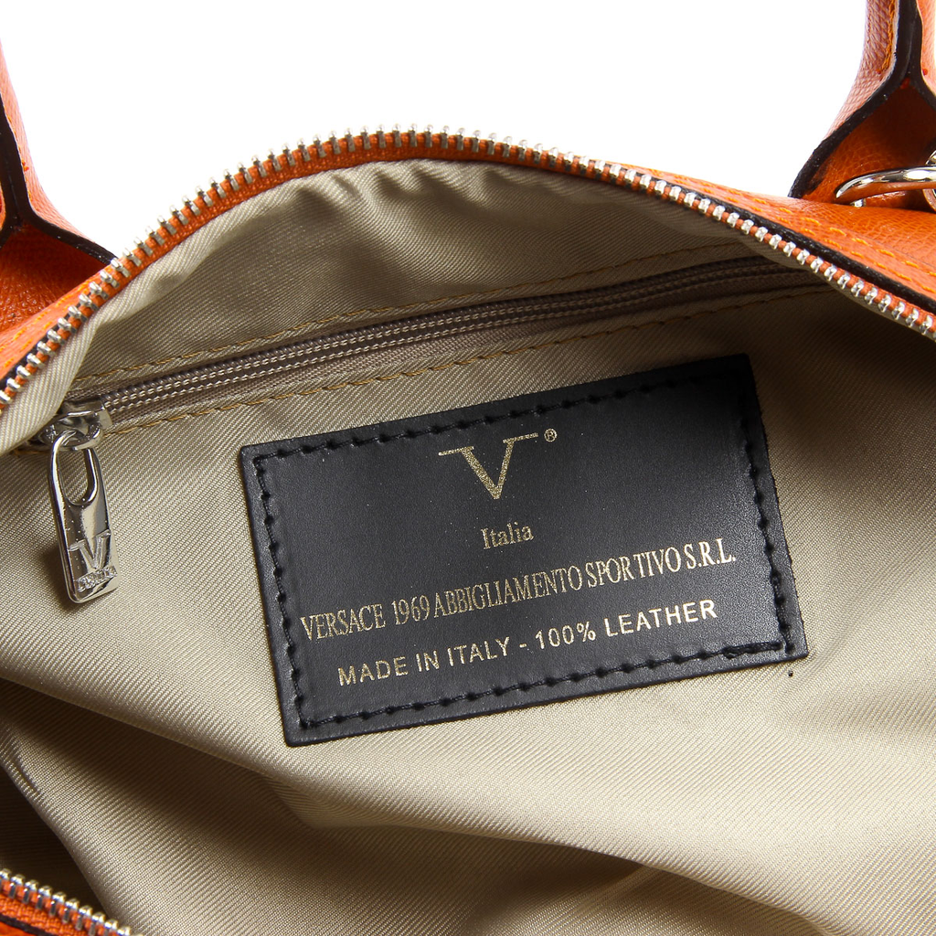 Borsa da donna V 1969 Italia V014-S PALMELLATO ARANCIA
