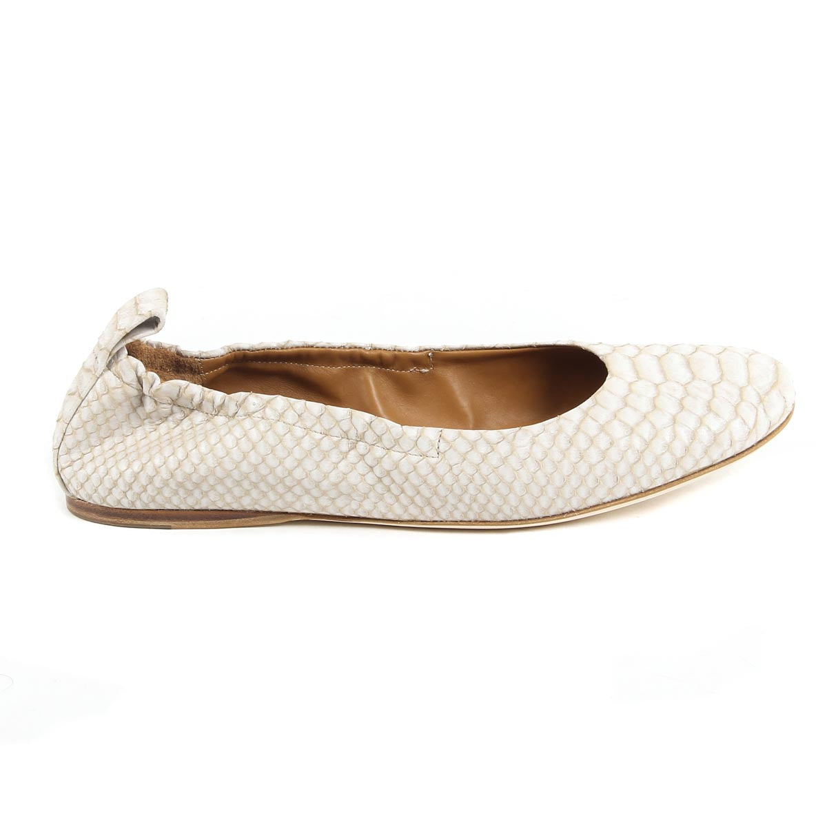 V 1969 Italia Ballerina da donna GEMI01 PITONE STAMPATO BEIGE